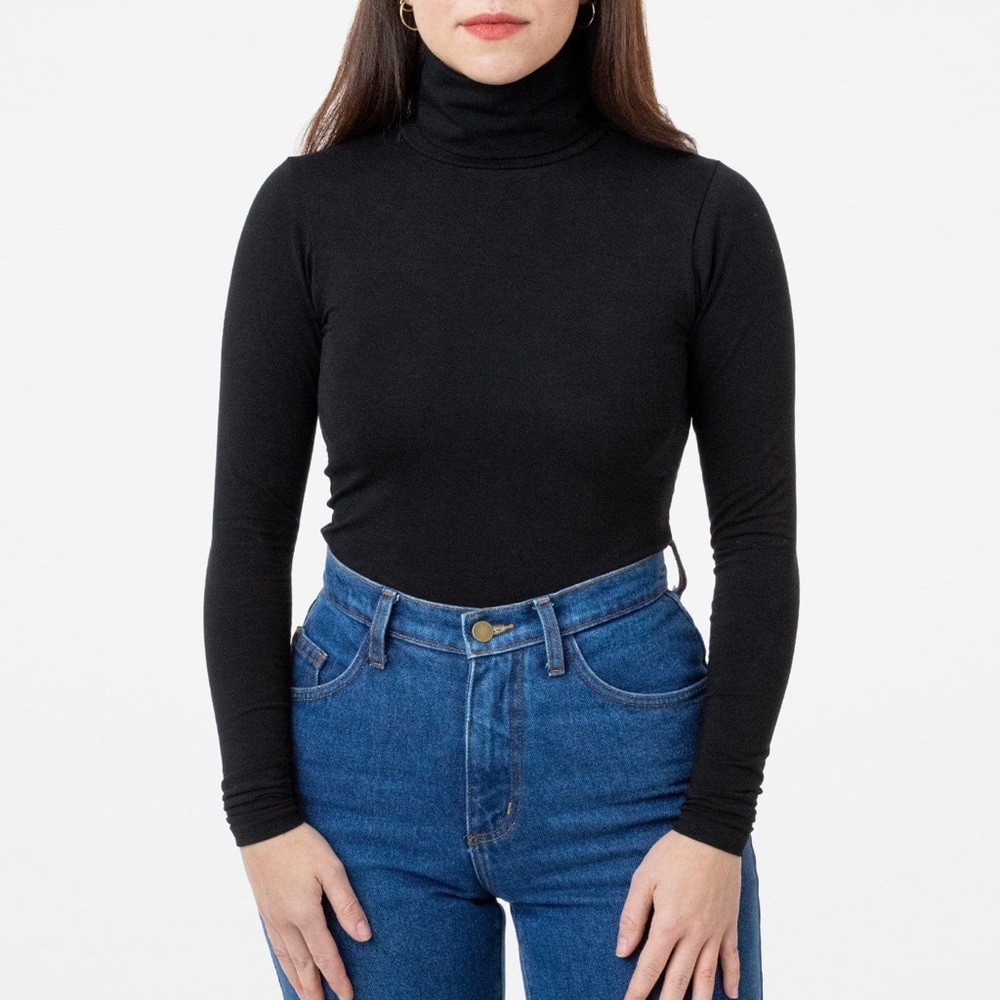 Los Angeles Apparel Black Long Sleeve Turtleneck